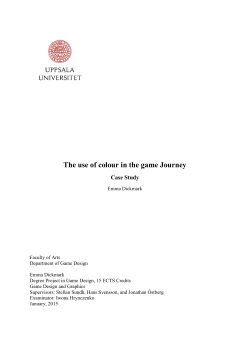 The use of colour in the game Journey