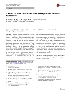 A review on plant diversity and forest management of