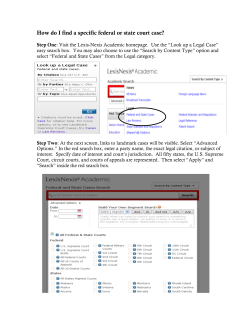 How do I find a specific federal or state court case?