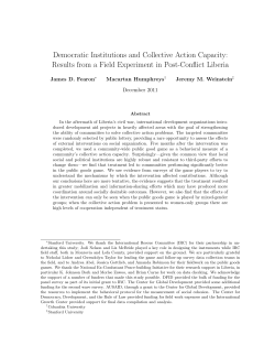 Democratic Institutions and Collective Action