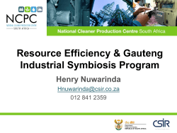 Industrial symbiosis