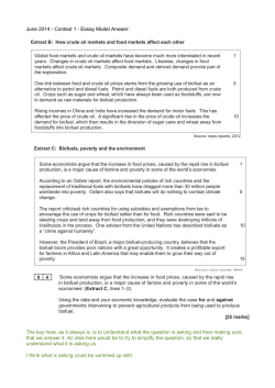 June 2014 &ndash; Context 1 &ndash; Essay &ndash; Model Answer