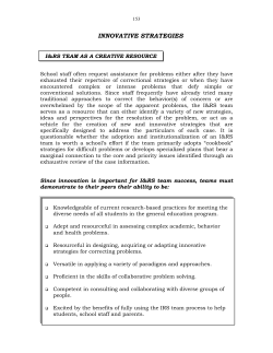 Innovative Strategies