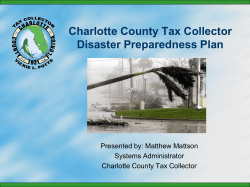 Charlotte County Tax Collector Disaster Preparedness