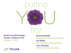 Today`s presentation and answers to questions