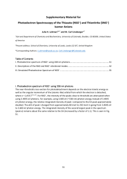 I. Photoelectron spectrum of NSO &ndash; using 338 nm