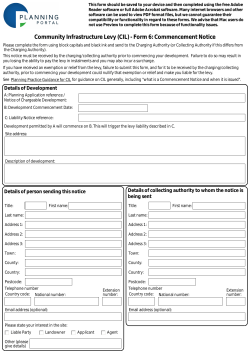Community Infrastructure Levy (CIL)
