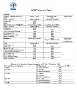 Tuition and Fees