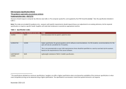 DSA Computer Specification Matrix This guidance supersedes any