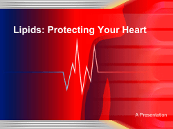 Lipids: Protecting Your Heart