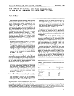 THE IMPACT OF NATURAL GAS PRICE