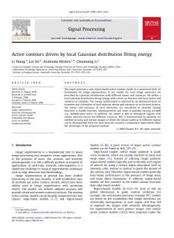 Active contours driven by local Gaussian distribution fitting energy