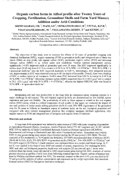 Organic carbon forms in Alfisol profile after Twenty
