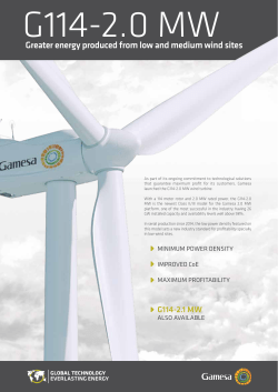 Greater energy produced from low and medium wind sites
