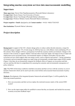 Integrating marine ecosystem services into macroeconomic modelling