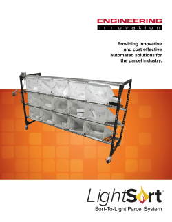 Sort-To-Light Parcel System - Engineering Innovation, Inc.
