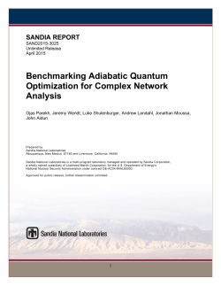Benchmarking Adiabatic Quantum Optimization - D
