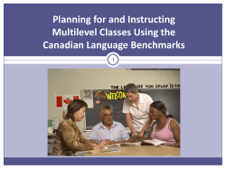 Multilevel Classes Based on the Canadian Language