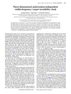 Three-dimensional polarization-independent visible