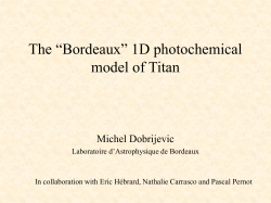The “Bordeaux” photochemical model