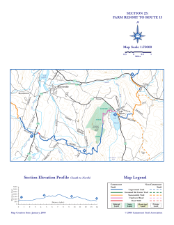 Section Elevation Profile (South to North) Map Legend