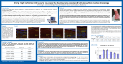Using High Definition Ultrasound to assess the healing rate