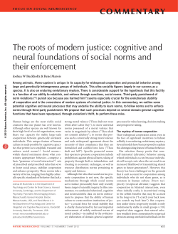 The roots of modern justice: cognitive and neural foundations of