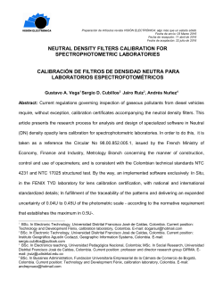 neutral density filters calibration for spectrophotometric laboratories