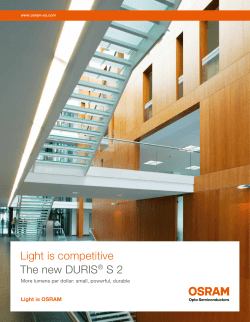 DURIS S 2 - LED Light Site - Osram Opto Semiconductors