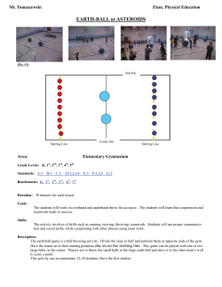 EARTH-BALL or ASTEROIDS