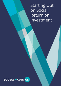 Starting Out on Social Return on Investment