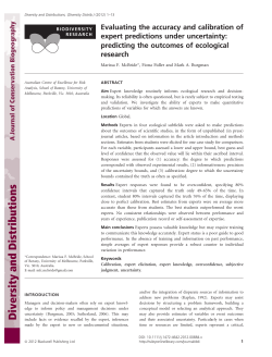 Evaluating the accuracy and calibration of expert predictions under