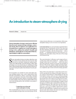 An introduction to steam-atmosphere drying