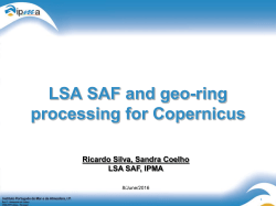 LSA SAF and geo-ring processing for Copernicus