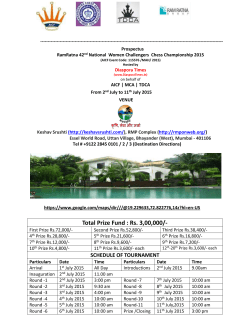1. Eligibility for Participation - Thane District Chess Association
