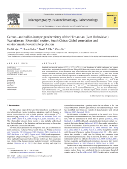 Carbon- and sulfur-isotope geochemistry of the Hirnantian (Late