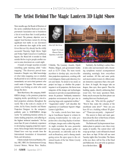 The Artist Behind The Magic Lantern 3D Light Show