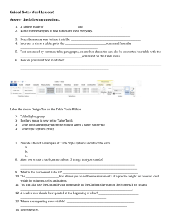 Guided Notes Word Lesson 6