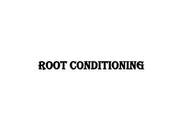 root conditioning
