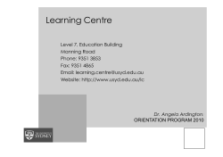 Learning Centre