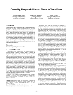 Causality, Responsibility and Blame in Team Plans