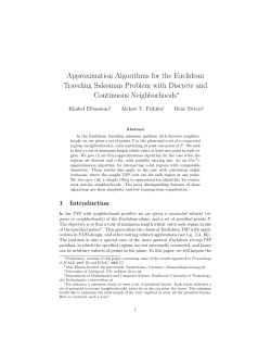 Approximation Algorithms for the Euclidean Traveling Salesman