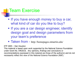 Problem Solving Methods