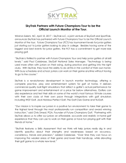 SkyTrak Partners with Future Champions Tour to be the Official