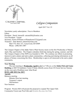 Calypso Companion April 2017