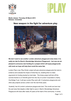 New weapon in the fight for adventure play