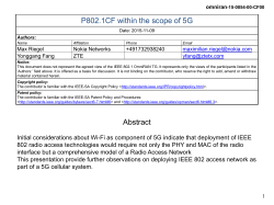 5G Requirements
