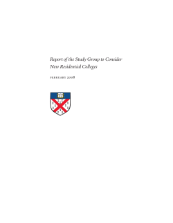 Report of the Study Group to Consider New