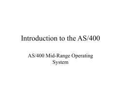 AS400 Lecture