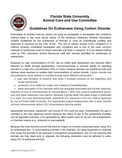 Use of Carbon Dioxide for Euthanasia